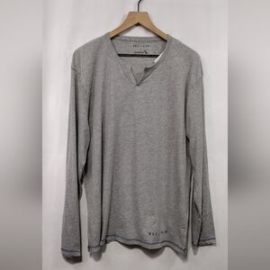 NWT American Airlines XL Recliner First Class Shirt Mens L/XL Gray Casual Comfy